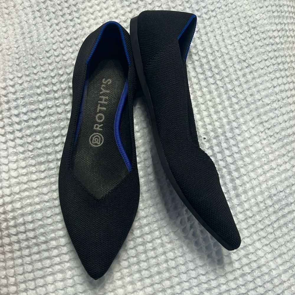 Rothy’s Point | Minimal Wear | Black | 8.5